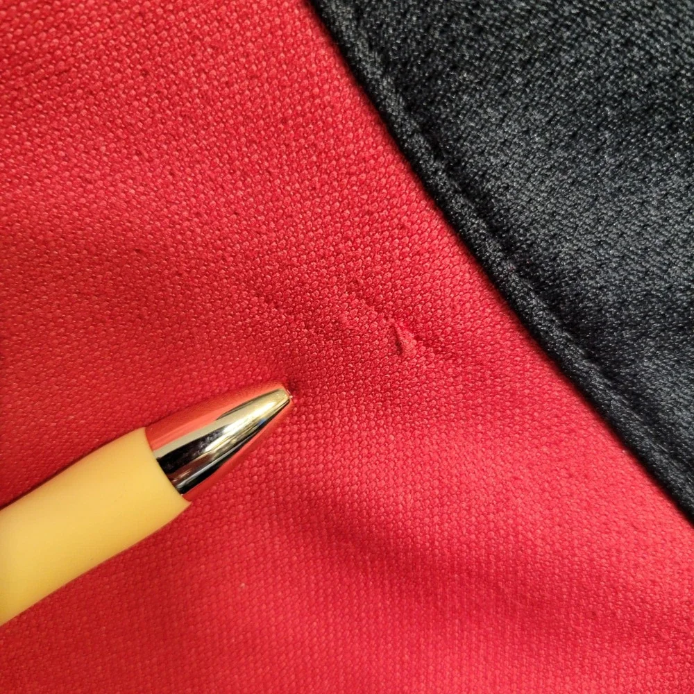 Jordan Track Jacket Full Zip Red Black Athletic Warm Up Coat Spellout Mens Large
